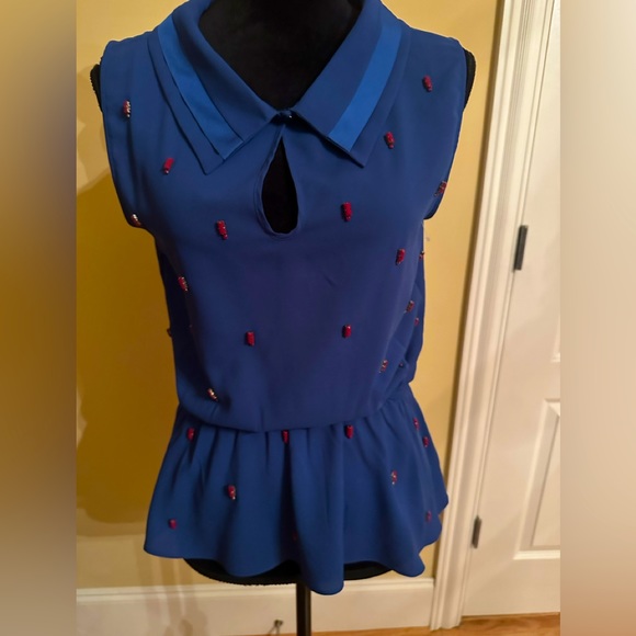 isani Tops - Isani blueish purple sleeveless embellishment blouse size S